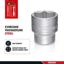 Load image into Gallery viewer, Teng Tools 1/2 Inch Drive 6 Point Metric Shallow Chrome Vanadium Sockets
