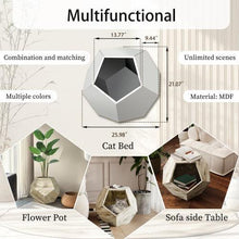 Load image into Gallery viewer, 25.98&#39;&#39; Modern Pet Furniture Cat Carrier, Sofa Side Table, Planter MDF Multifunctional Furniture, Burmese Sumac
