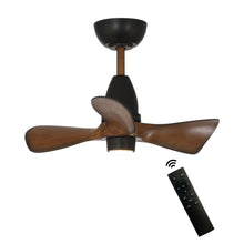 Cargar imagen en el visor de la galería, 28&quot; Kwang Farmhouse DC Motor Downrod Mount Reversible Ceiling Fan with LED Lighting and Remote Control
