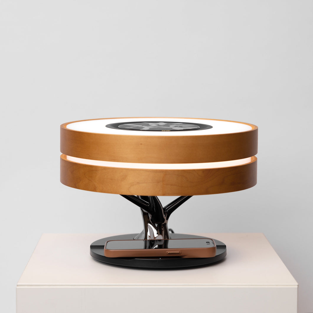 La Série Modern Table Lamp with Speaker and Wireless Charger