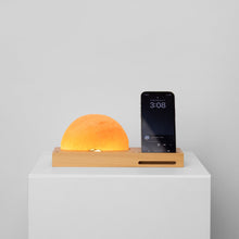 Load image into Gallery viewer, Himalayan Sunrise Salt Lamp with Wireless Phone Charger
