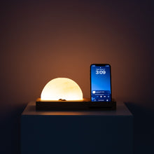 Load image into Gallery viewer, Himalayan Sunrise Salt Lamp with Wireless Phone Charger
