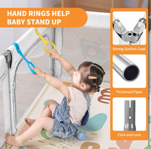 Load image into Gallery viewer, COSOLA Baby Playpen for Toddlers, Foldable Playpen Safe Anti-Fall Play Yard, Visible Mesh Play Pen with Zipper Gate, Baby Fence Play Area with Pull-up
