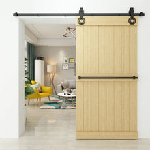 Load image into Gallery viewer, Non-Bypass Sliding Barn Door Hardware Kit - Gear Design Roller
