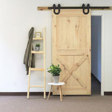 Load image into Gallery viewer, Non-Bypass Sliding Barn Door Hardware Kit - Horseshoe Design Roller
