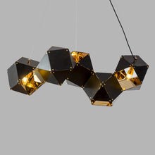 Carregar imagem no visualizador da galeria, Nordic Modern Luxury Black Wrought Iron Chandeliers Retro Pendants
