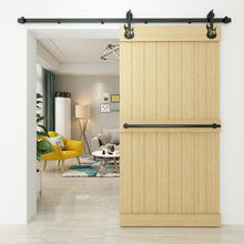 Load image into Gallery viewer, Non-Bypass Sliding Barn Door Hardware Kit - Guitar Design Roller
