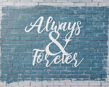 Cargar imagen en el visor de la galería, Always &amp; Forever Metal Word Sign
