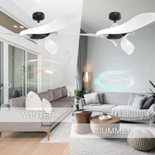 Load image into Gallery viewer, 54&quot; DC Motor 6 Speed Black Ceiling Fan
