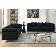 Carregar imagem no visualizador da galeria, 3-seater + 3-seater Combination sofa.BLACK teddy
