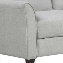 Cargar imagen en el visor de la galería, 3-Seat Sofa Living Room Linen Fabric Sofa (Light Gray)
