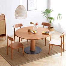 Carregar imagem no visualizador da galeria, Dining chair wooden FAS grade oak natural wood made in North America 100% dirt-free wood chair solid chair table chair wooden living room chair simple and natural 46.5 x 54 x 80cm
