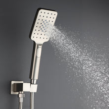 Cargar imagen en el visor de la galería, Shower Faucet Set Anti-scald Shower Fixtures with Rough-in Pressure Balanced Valve and Embedded Box, Wall Mounted Rain Shower System
