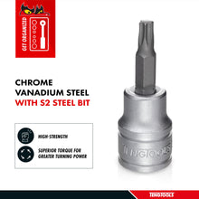 Load image into Gallery viewer, Teng Tools 1/2 Inch Drive Metric Torx TX Chrome Vanadium Sockets
