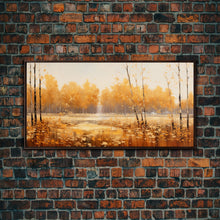 Carregar imagem no visualizador da galeria, Fall Centerpiece Landscape Painting Canvas Print, Autumn Decor, Fall Centerpiece, Fall Home Decor, Fall Wall Decor, Fall Home Decor
