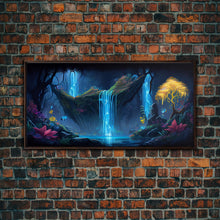 Load image into Gallery viewer, Enchanted Forest Painting, Fantasy Art, Fairy House, Fantasy, Woodland Decor, Woods, Forest, Fairy Forest
