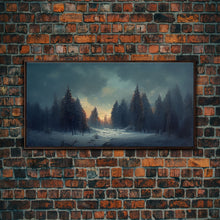 Load image into Gallery viewer, Dreamy Landscape Painting Canvas Print, country side, farmhouse decor, beautiful scenic wall art
