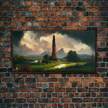 Load image into Gallery viewer, Dark Tower, High Fantasy Art Canvas Print, unique wall art, fantasy concept art
