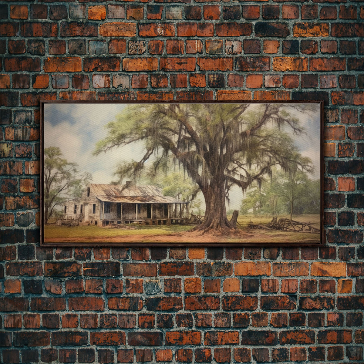 Abandoned House Wall Decor, Rural Wall Decor, Old Farm House Wall Deco