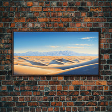 Load image into Gallery viewer, Desert Art, Framed Canvas Print, Landscape Painting, Poster Art, Desert Art Print, Saharan Desert, Sahara, Southwestern Art, Boho Decor
