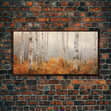 Carregar imagem no visualizador da galeria, Forest Wall Art, Autumn Wall Art, Tree Wall Art, Panoramic Art, Wall Art, Canvas Art, Landscape Art, Landscape Print, Farmhouse Wall Art
