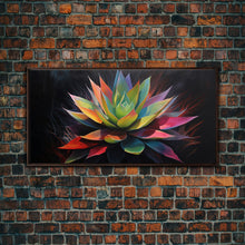 Carregar imagem no visualizador da galeria, Rainbow Agave, Southwest Art, Framed Canvas Print, Canvas Wall Art, Wall Art Prints, Southwestern Decor, Framed Art, Original Art
