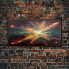 Carregar imagem no visualizador da galeria, Explosion of Stars, Scifi Art, Galaxy Universe Print, Ready To Hang Canvas Print, Framed Canvas Wall Art, Living Room Wall Decor
