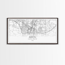 Carregar imagem no visualizador da galeria, Akron Street Map, Ohio Map, Map Print, Modern Art, Wall Art, Canvas Print, Wall Hanging, Office Wall Décor, Couples Gift, City Map Canvas

