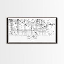 Carregar imagem no visualizador da galeria, Anaheim Street Map, California Map, Map Print, Modern Art, Wall Art, Canvas Print, Room Décor Aesthetic, Indie Room Décor, Wall Prints
