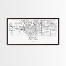 Carregar imagem no visualizador da galeria, Buffalo Street Map, New York Map, Map Print, Modern Art, Wall Art, Canvas Art, Gift For Newlyweds, Gift For Parents, Apartment Décor

