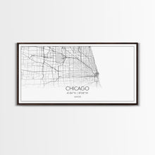 Cargar imagen en el visor de la galería, Chicago Street Map, Illinois Map, Map Print, Modern Art, Wall Art, Canvas Art, Apartment Décor, Housewarming Gift, Dorm Wall Art, Office Art
