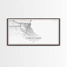 Load image into Gallery viewer, Corpus Christi Street Map, Texas Map, Map Print, Minimalist Art, Wall Art, Canvas Art, Homeschool Gifts, College Dorm Décor, Tiny Home Décor
