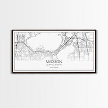 Load image into Gallery viewer, Madison City Map, Wisconsin Map, Map Art, Modern Art, Wall Art, Canvas Art, Unique Gifts, Large Wall Art, College Décor, Room Décor, Prints
