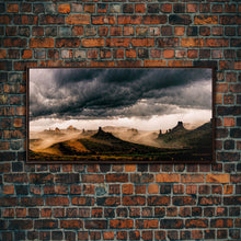 Carregar imagem no visualizador da galeria, Arizona landscape canvas print, Western theme art, Wild West art
