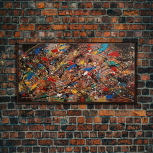 Carregar imagem no visualizador da galeria, Beautiful Jackson Pollock Inspired Canvas Prrint, Abstract Wall Art Painting Original Modern Home Décor, Large Canvas Wall Art, Splatter
