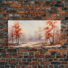Carregar imagem no visualizador da galeria, Fall Centerpiece Landscape Painting Canvas Print, Autumn Decor, Fall Centerpiece, Fall Home Decor, Fall Wall Decor, Seasonal Decor
