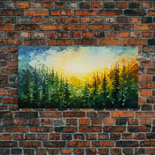 Carregar imagem no visualizador da galeria, Forest Wall Art, Abstract Wall Art, Forest Painting, Wall Art, Canvas Print, Wall Hanging, Landscape Art, Home Office Art, Southern Decor
