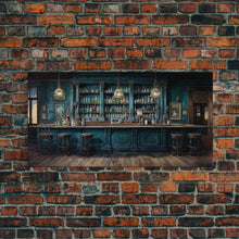 Load image into Gallery viewer, Bar Decor, Prohibition Wall Art, Saloon Wall Art, Canvas Print, Wall Hanging, Panoramic Art, Farmhouse Wall Decor, Kitchen Print, Gift Ideas
