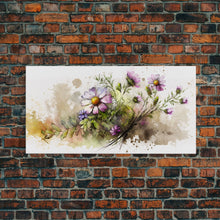 Carregar imagem no visualizador da galeria, Abstract Wildflower Meadow Painting, Colorful Vibrant Botanical Art Prints, Abstract Mixed Media flower Art, Extra Large Painting, Wall Art

