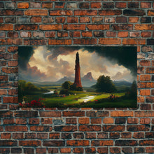 Load image into Gallery viewer, Dark Tower, High Fantasy Art Canvas Print, unique wall art, fantasy concept art
