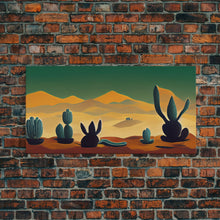 Load image into Gallery viewer, Pueblo style wall art, Arizona and Desert Cactus, canvas print
