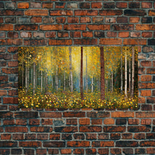 Carregar imagem no visualizador da galeria, Forest Wall Art, Summer Art, Trees Wall Print, Panoramic Art, Wall Art, Canvas Art, Landscape Art, Gift For Coworker, Country Wall Art
