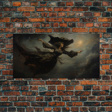 Load image into Gallery viewer, Witch Art Print, Framed Canvas, Halloween Art, Witch Wall Art, Witchy Art, Witch Wall Decor, Witch Sign, Wiccan Art, Gothic Victorian Art
