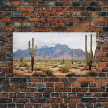 Load image into Gallery viewer, Desert Wall Art, Desert Decor, Framed Canvas Print, Desert Photography, Cactus Wall Art, Southwestern Decor, Landscape Prints, Boho Wall Art

