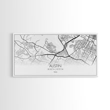 Carregar imagem no visualizador da galeria, Austin Street Map, Texas Map, Map Print, Modern Art, Wall Art, Canvas Print, Teen Girl Room Décor, Gift For Coworker, Bookshelf Décor
