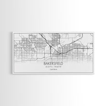 Load image into Gallery viewer, Bakersfield Street Map, California Map, Map Print, Modern Art, Wall Art, Canvas Print, Cabin Décor, Gift For Home, Unique Wall Art, Room Art
