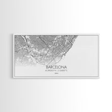 Load image into Gallery viewer, Barcelona Street Map, Spain Map, Map Print, Modern Art, Wall Art, Canvas Print, Gift Idea, Apartment Décor Aesthetic, Travel Wall Hanging
