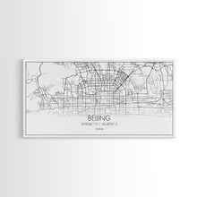 Carregar imagem no visualizador da galeria, Beijing Street Map, China Map, Map Print, Modern Art, Wall Art, Canvas Print, Asian Art Print, Moving Gift, Travel Wall Art, Apartment Décor

