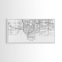 Carregar imagem no visualizador da galeria, Buffalo Street Map, New York Map, Map Print, Modern Art, Wall Art, Canvas Art, Gift For Newlyweds, Gift For Parents, Apartment Décor
