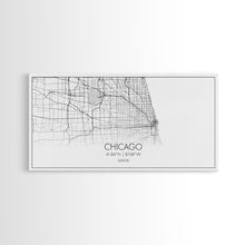 Cargar imagen en el visor de la galería, Chicago Street Map, Illinois Map, Map Print, Modern Art, Wall Art, Canvas Art, Apartment Décor, Housewarming Gift, Dorm Wall Art, Office Art
